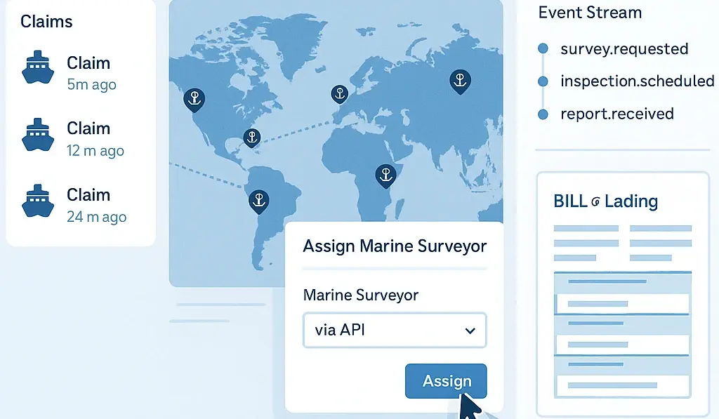 Marine Claims Vendor Orchestration: Faster Surveys with APIs
