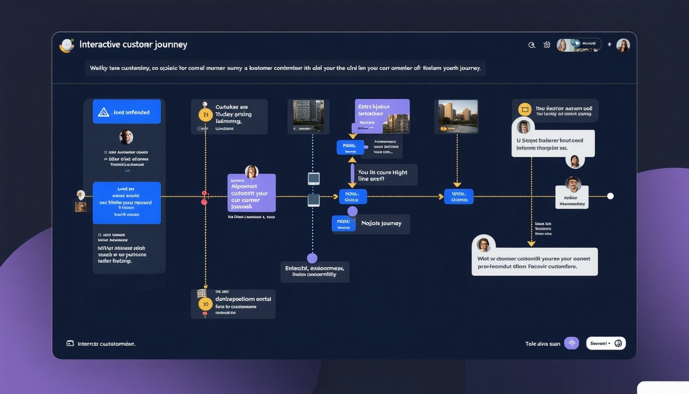 Interactive customer journey interface
